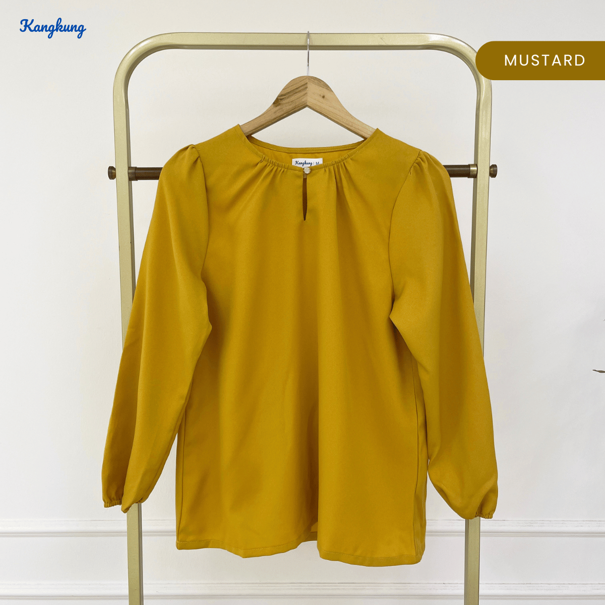 KANGKUNG MARYAM ELEGANT PUFF SLEEVE MODEST BLOUSE - KK122