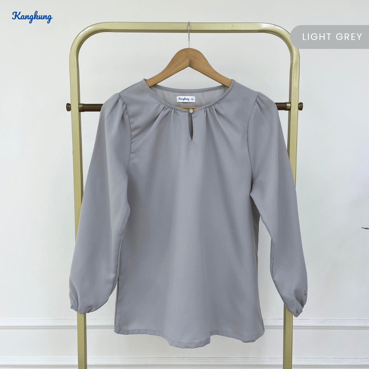KANGKUNG MARYAM ELEGANT PUFF SLEEVE MODEST BLOUSE - KK122