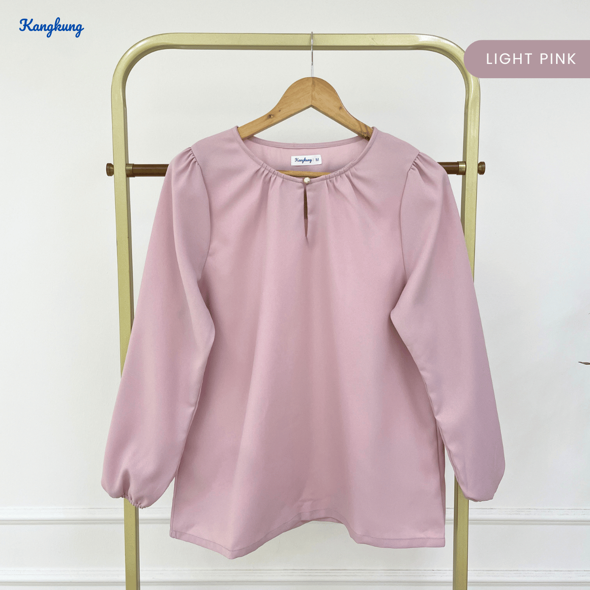 KANGKUNG MARYAM ELEGANT PUFF SLEEVE MODEST BLOUSE - KK122