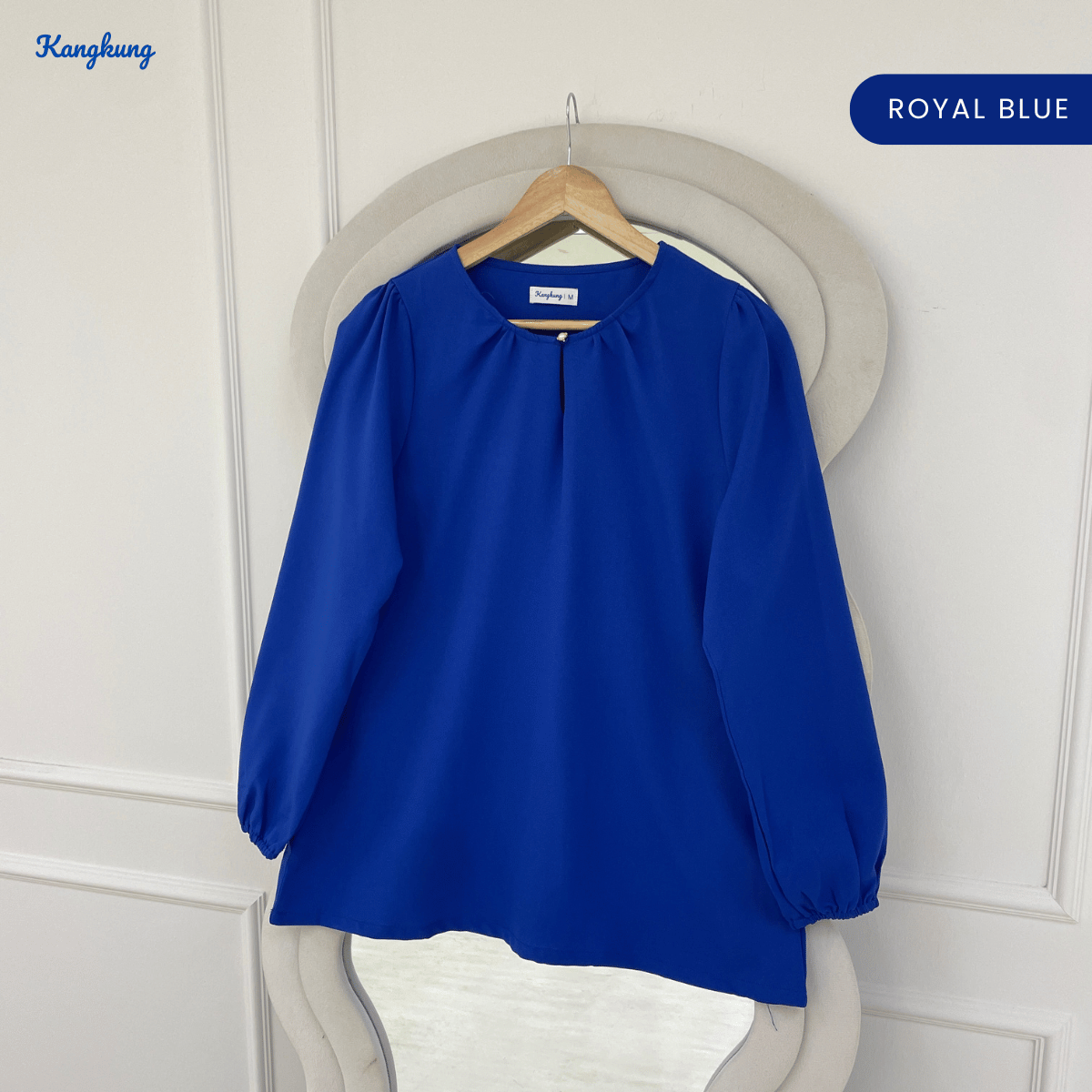 KANGKUNG MARYAM ELEGANT PUFF SLEEVE MODEST BLOUSE - KK122