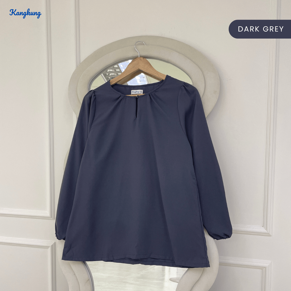 KANGKUNG MARYAM ELEGANT PUFF SLEEVE MODEST BLOUSE - KK122