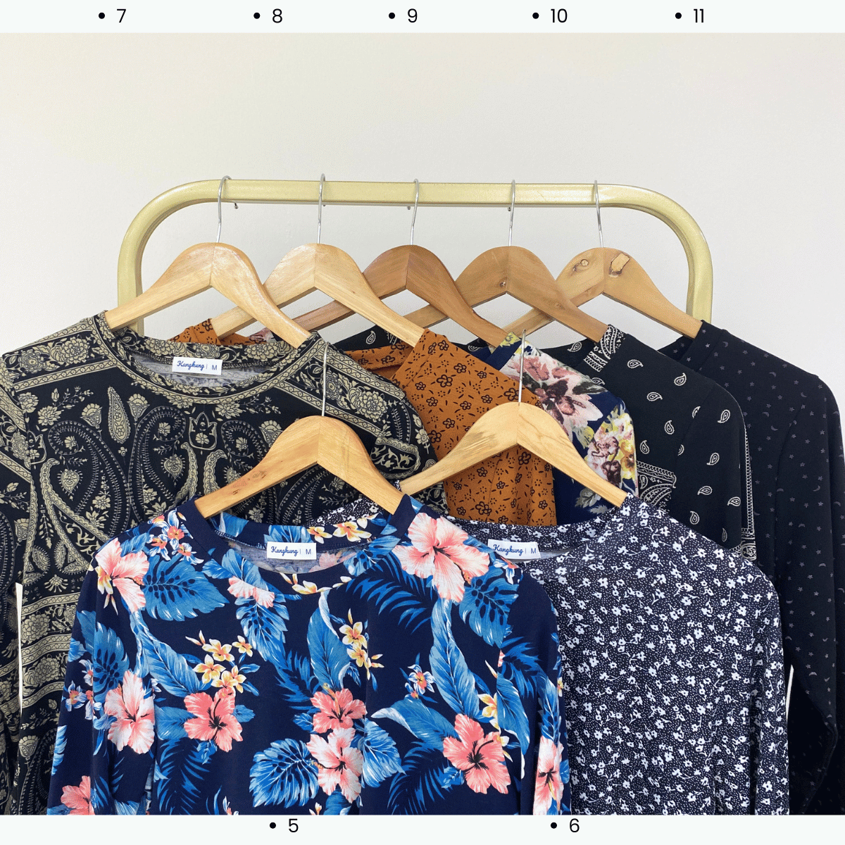 KANGKUNG ZAREENA FLORAL PRINT RELAXED BLOUSE-KK124