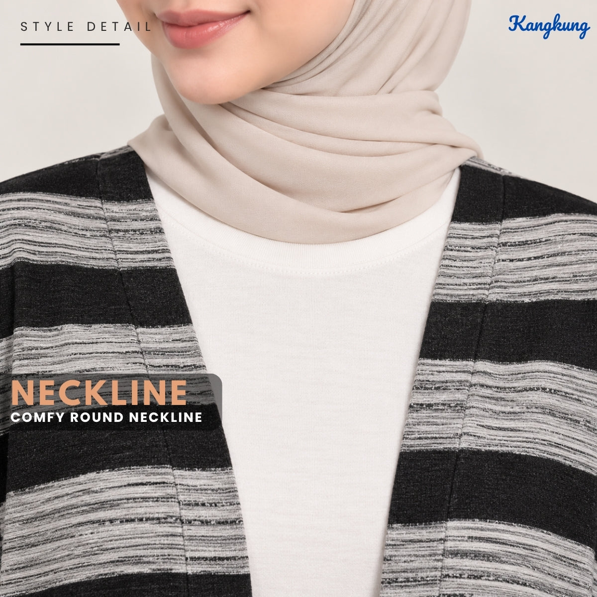 ZUCCA ANNISA CASUAL COMFY OPEN CARDIGAN - KK126