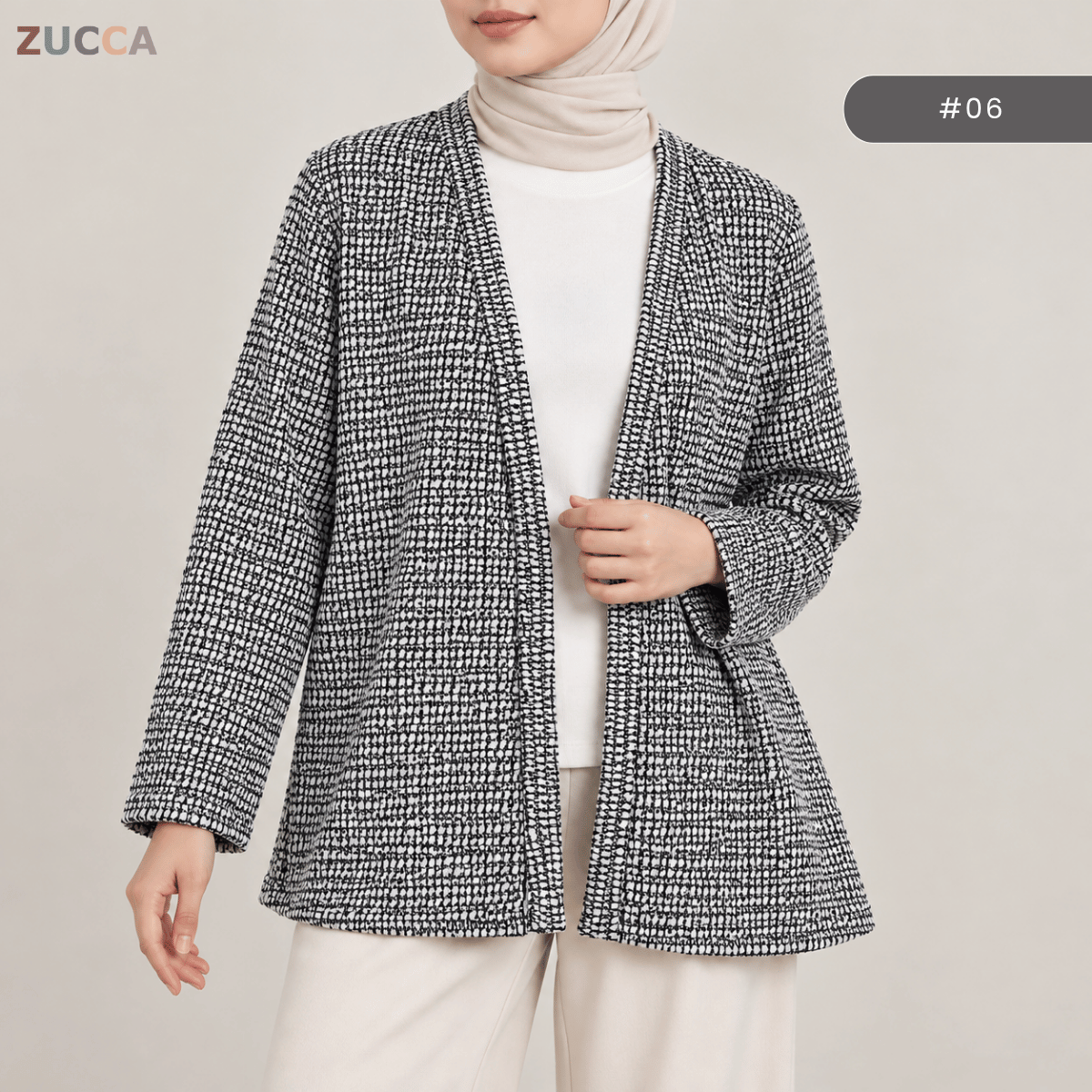 KANGKUNG DANIA MINIMALIST OPEN-FRONT CARDIGAN - KK127