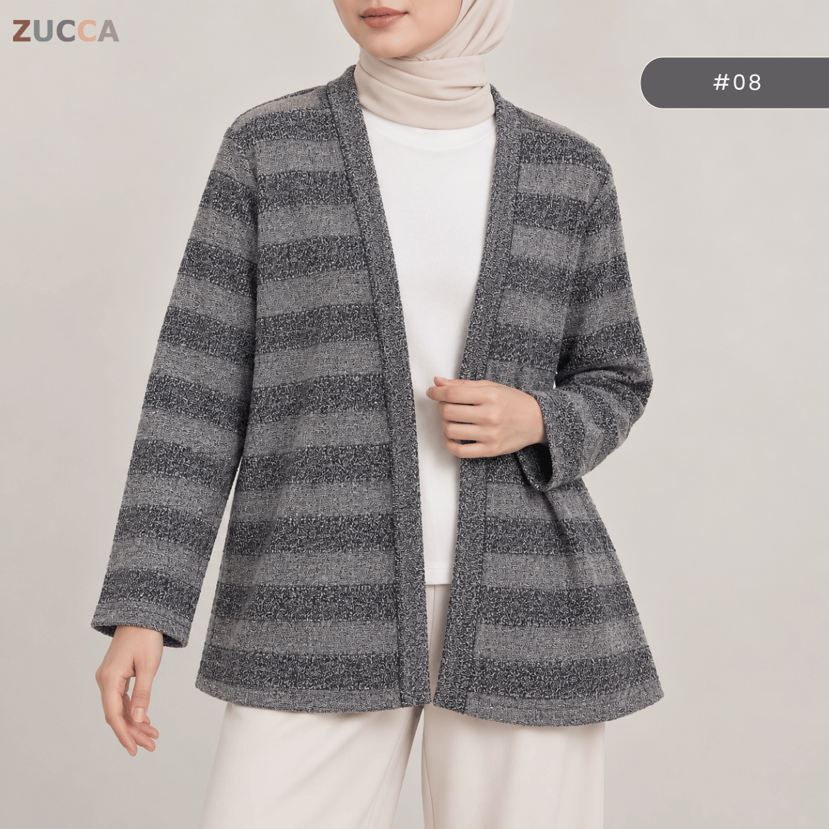 KANGKUNG DANIA MINIMALIST OPEN-FRONT CARDIGAN - KK127