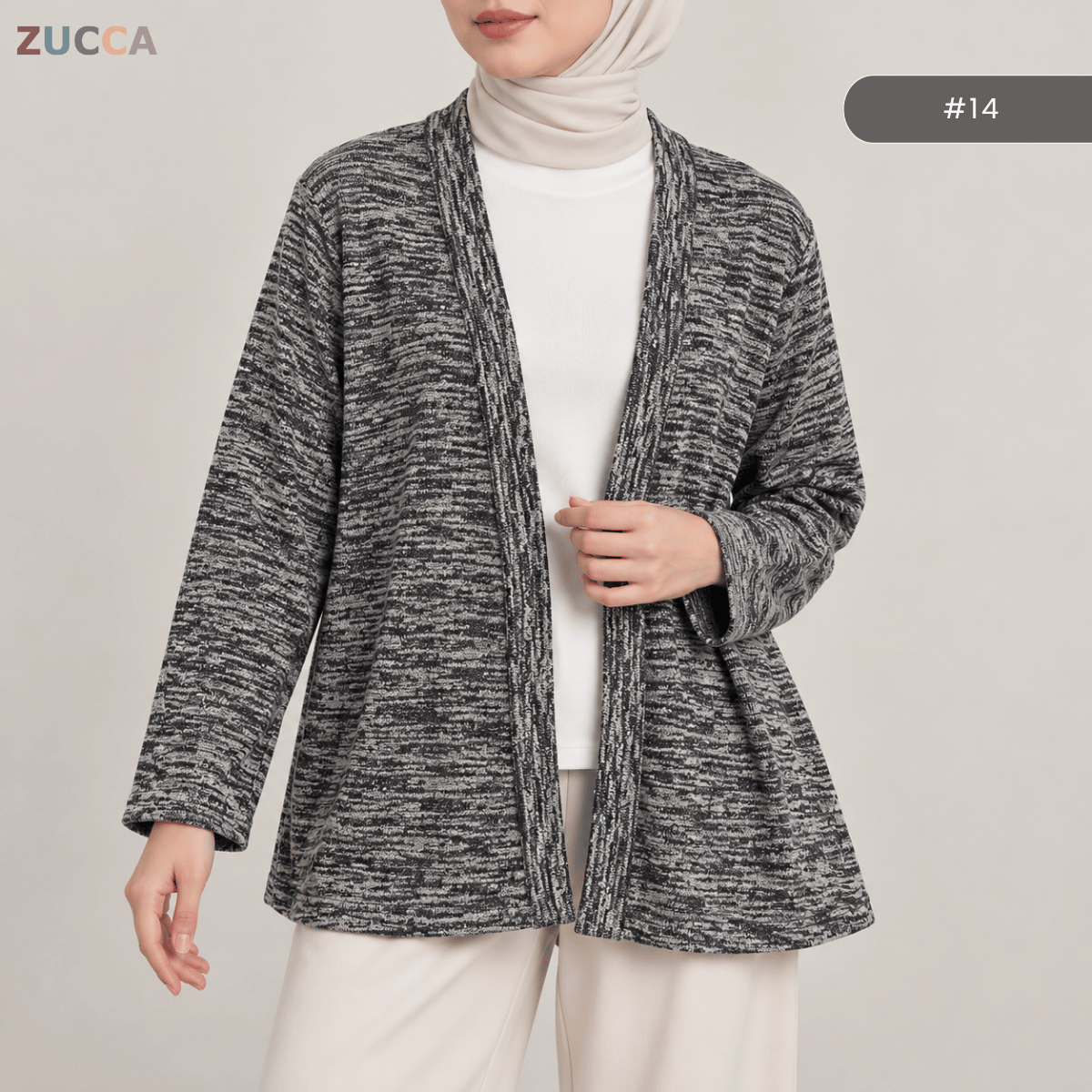KANGKUNG DANIA MINIMALIST OPEN-FRONT CARDIGAN - KK127