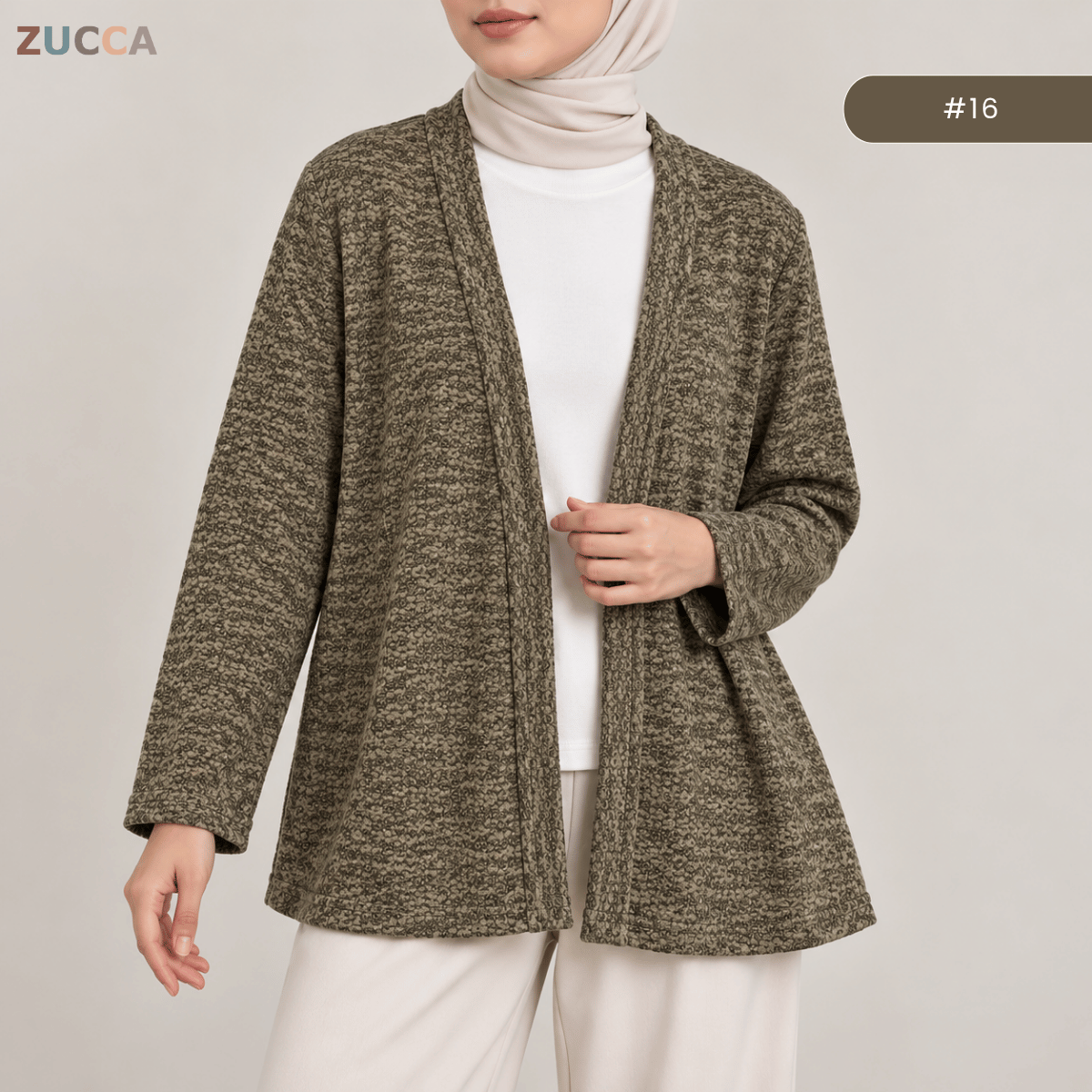 KANGKUNG DANIA MINIMALIST OPEN-FRONT CARDIGAN - KK127