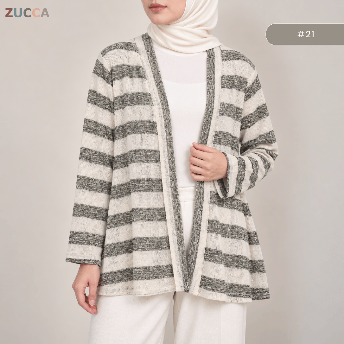 KANGKUNG DANIA MINIMALIST OPEN-FRONT CARDIGAN - KK127