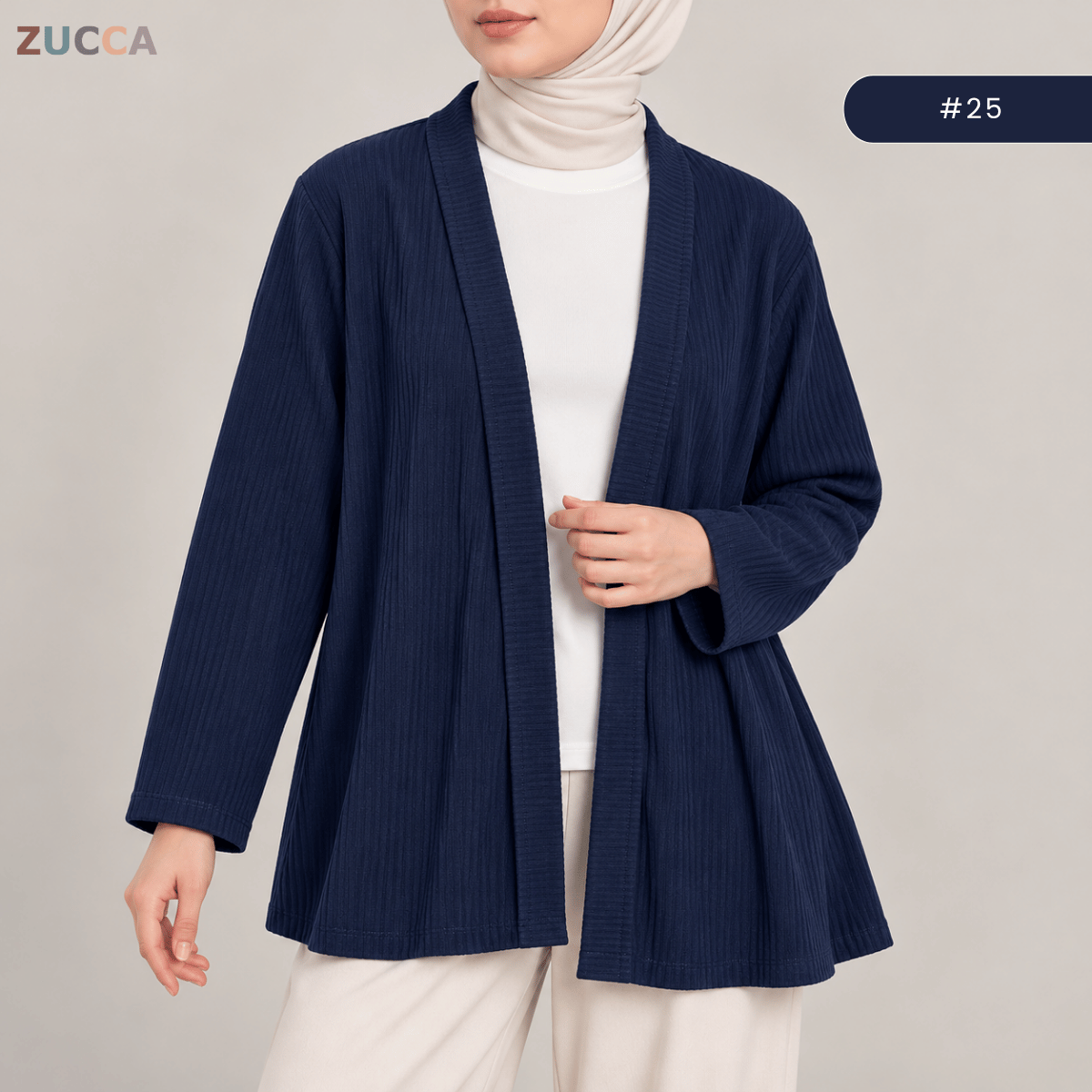 KANGKUNG DANIA MINIMALIST OPEN-FRONT CARDIGAN - KK127