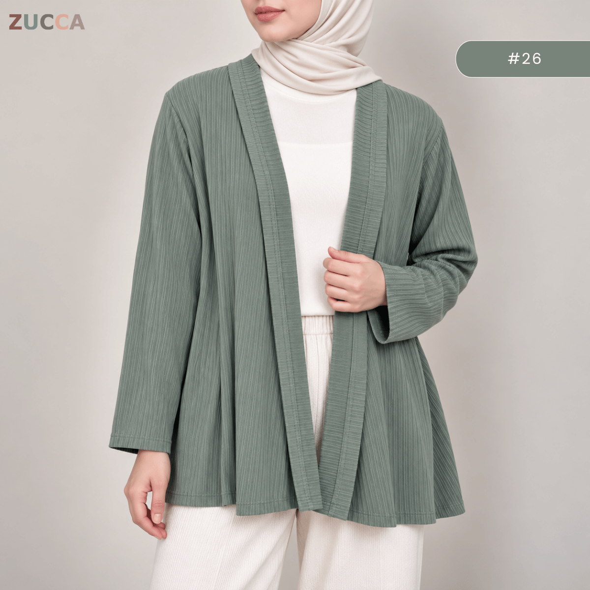 KANGKUNG DANIA MINIMALIST OPEN-FRONT CARDIGAN - KK127
