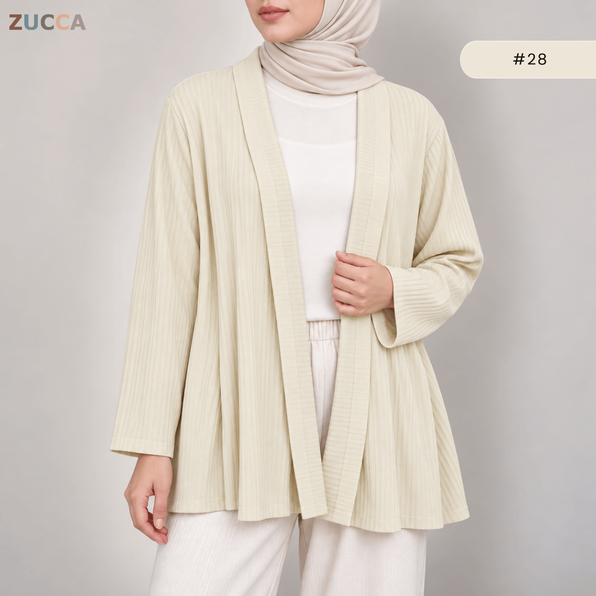 KANGKUNG DANIA MINIMALIST OPEN-FRONT CARDIGAN - KK127