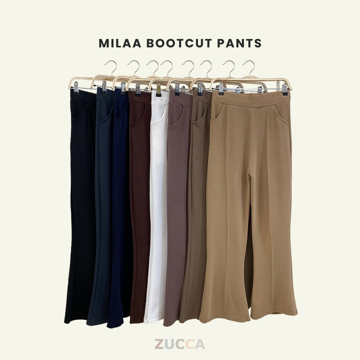 ZUCCA Milaa Bootcut Stretchable Pants L010/018205/00621