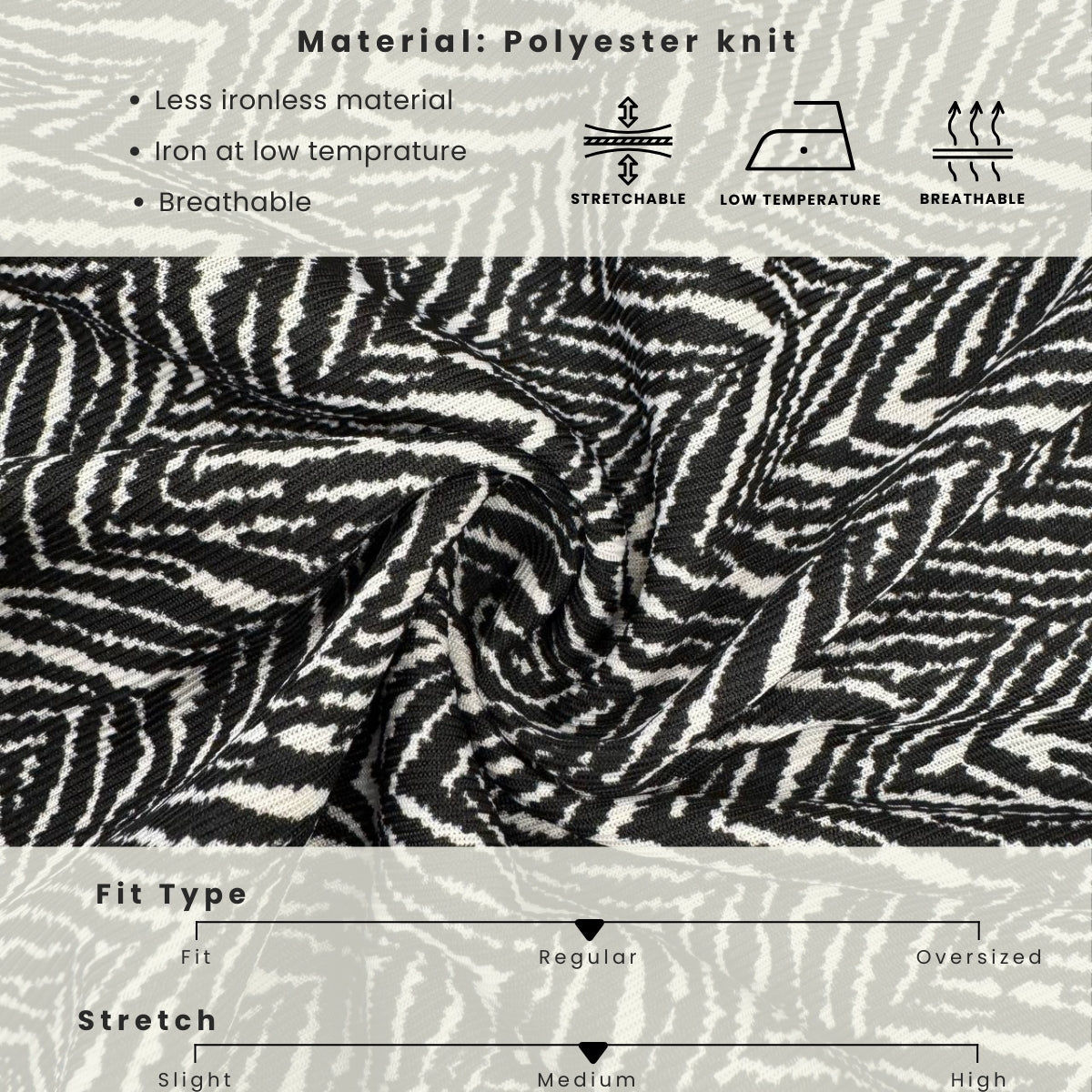 ZUCCA ARILA SELUAR WIDE LEG COMFY DENGAN CORAK - L074 LG012185