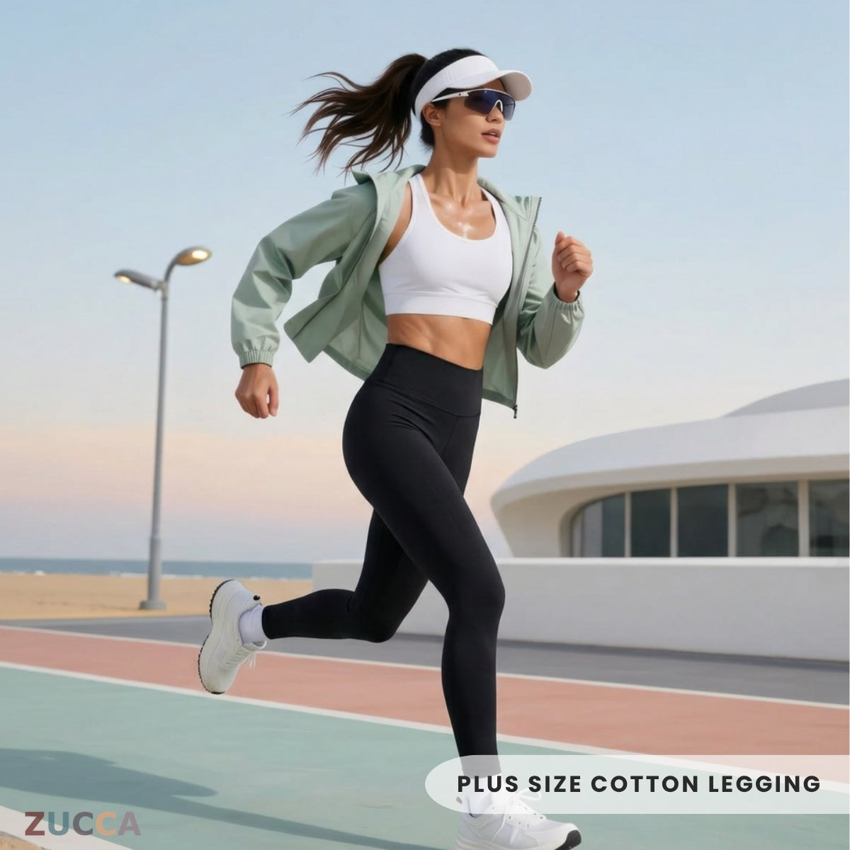 ZUCCA PLUS SIZE COTTON LEGGING (M-6XL) - LG001