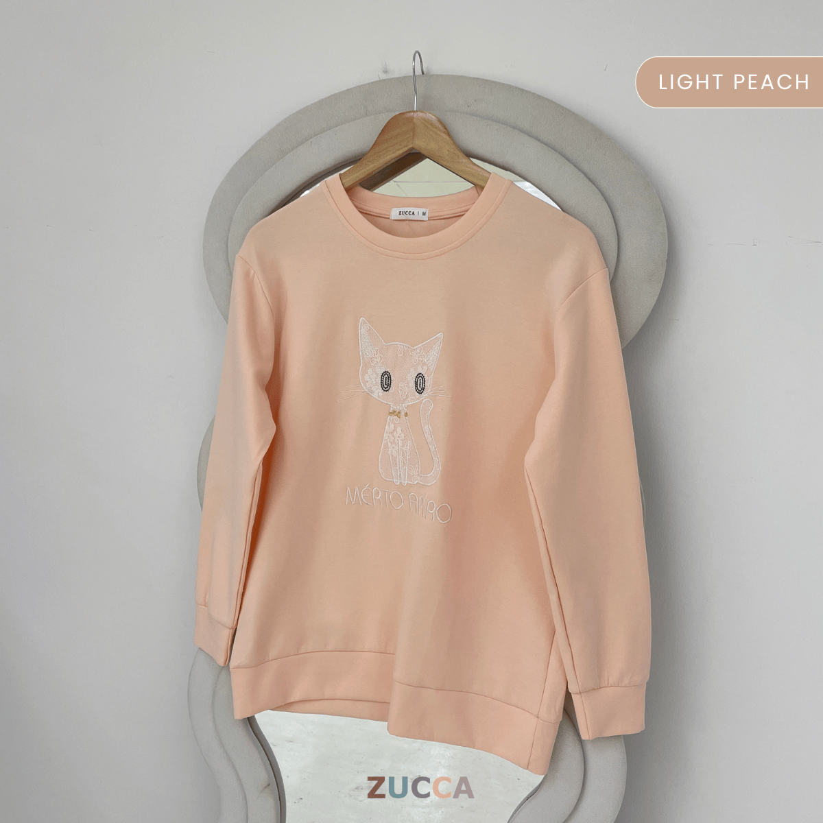 ZUCCA LAVEENA SWEET CAT CASUAL SWEATSHIRT - MA151