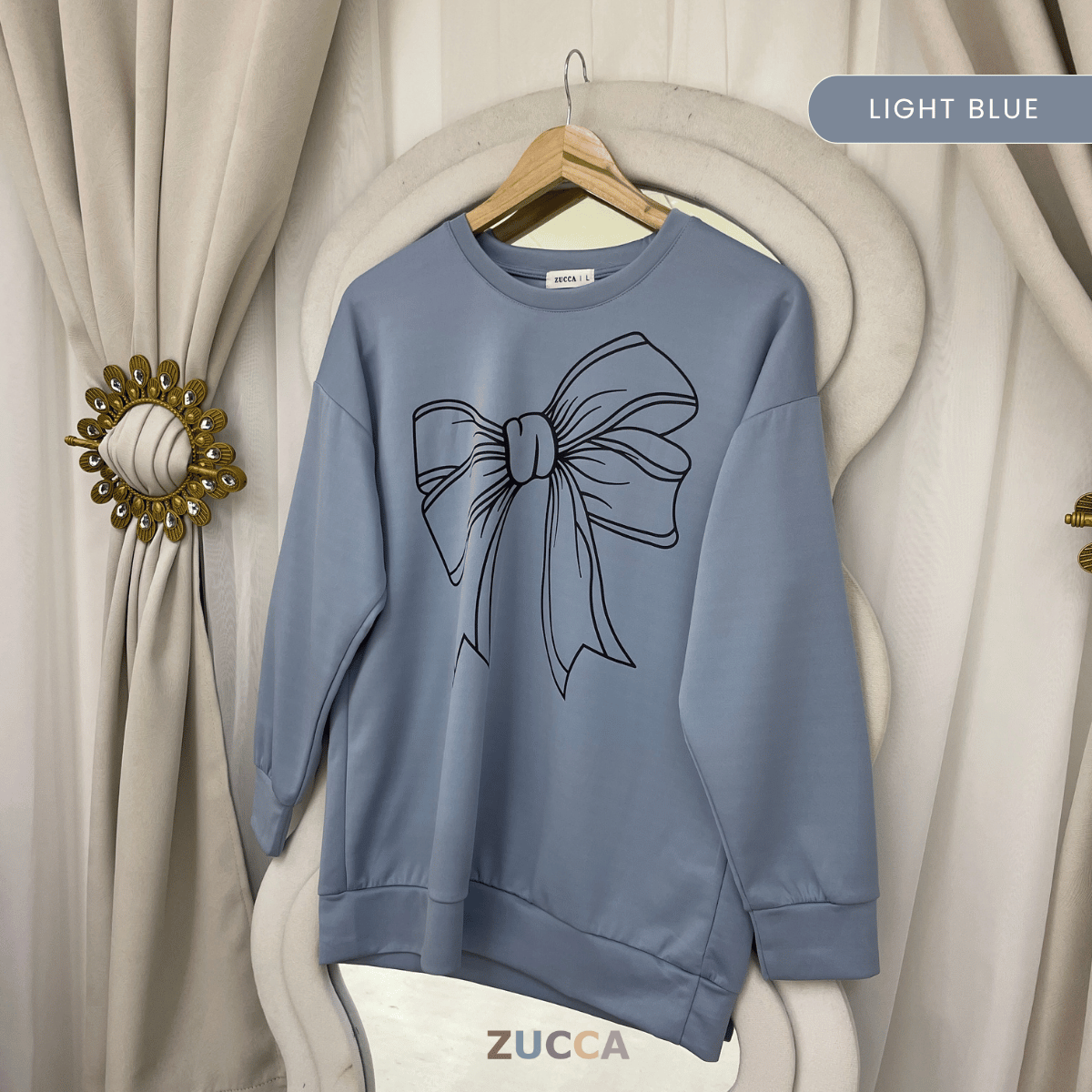 ZUCCA MONICA KEMEJA KASUAL BERCORAK REBEN - MA070