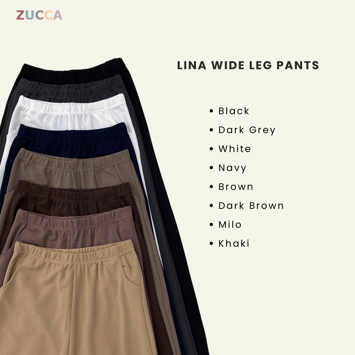 Lina Wide Leg Pants - M003