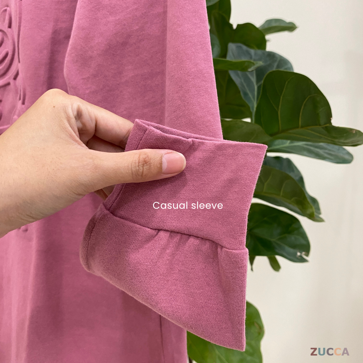 ZUCCA HERISA EMBOSSED VELVET CASUAL SHIRT BLOUSE - MA007