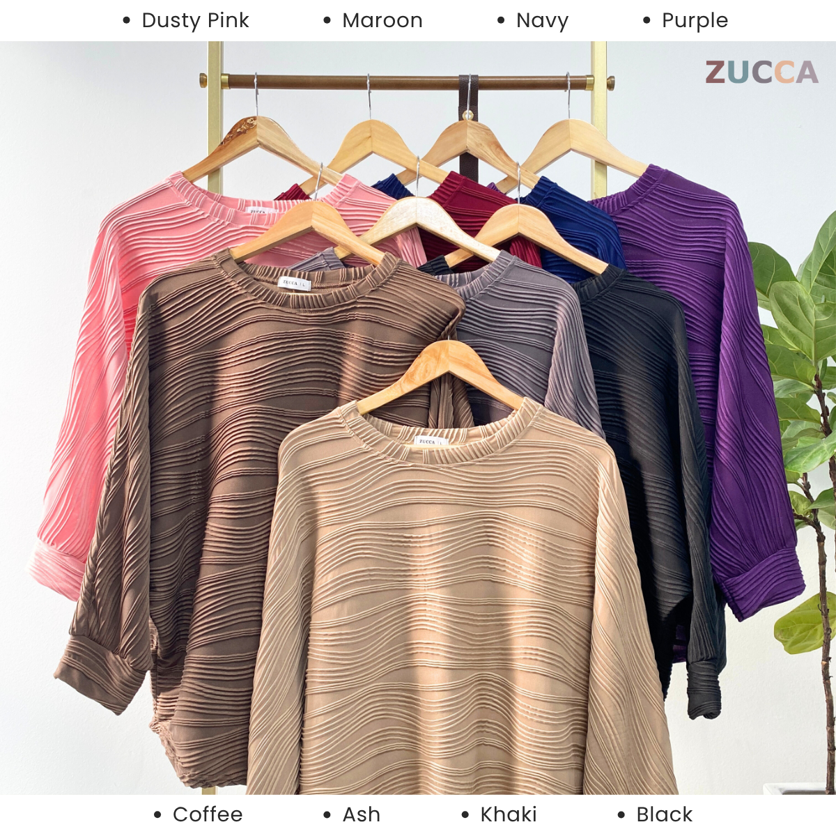 ZUCCA FARISA KEMEJA CORAK BERJALUR - DM089