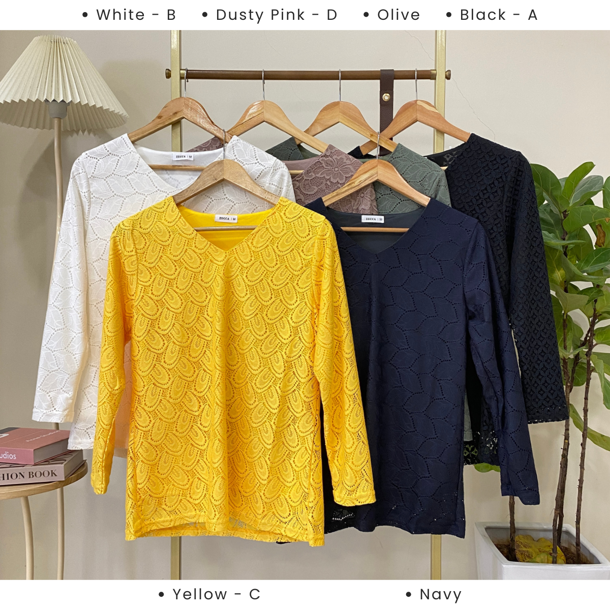 ZUCCA NELSIE PREMIUM LACE WOMEN BLOUSE - MA017