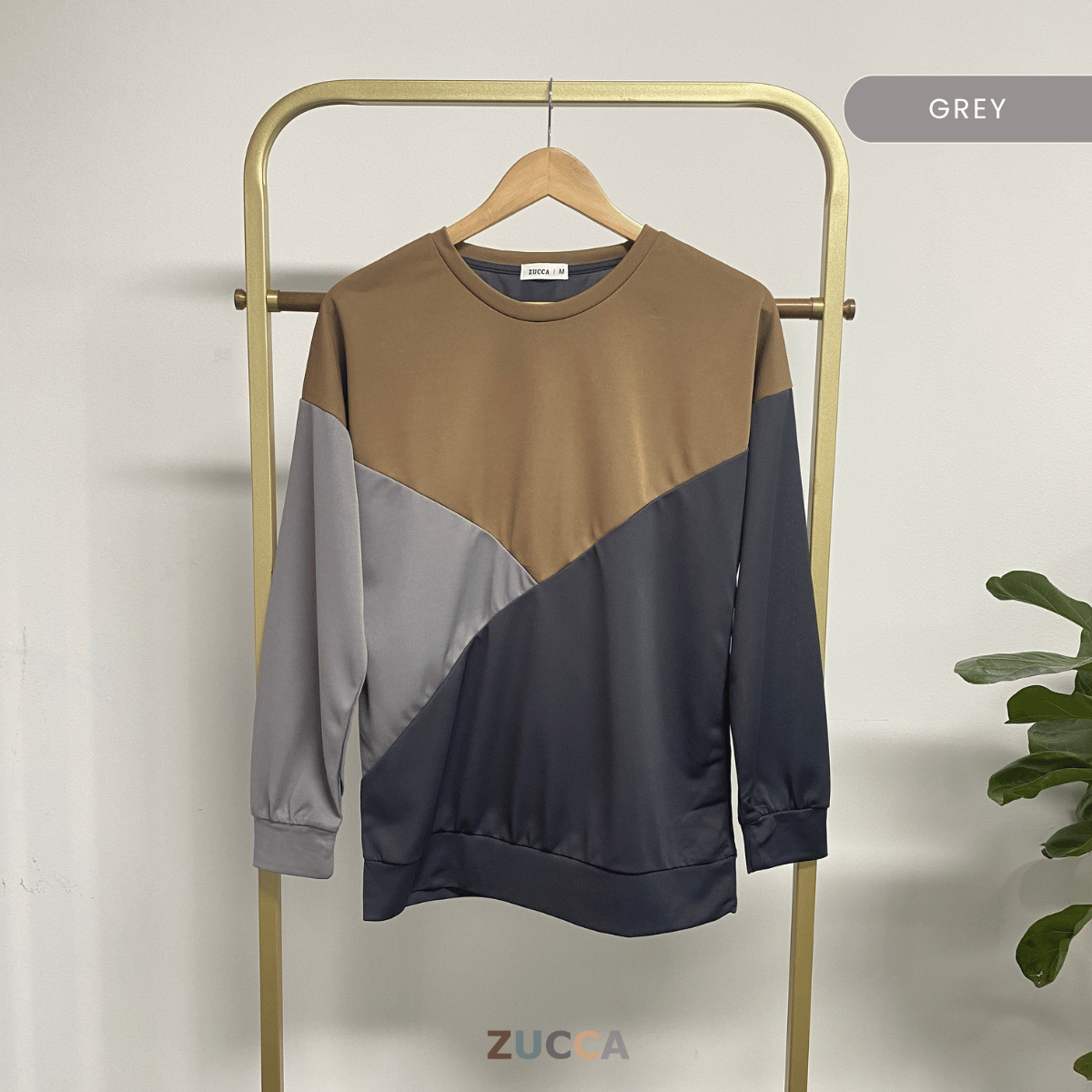 ZUCCA VERA COLOURBLOCK PULLOVER SHIRT - MA022
