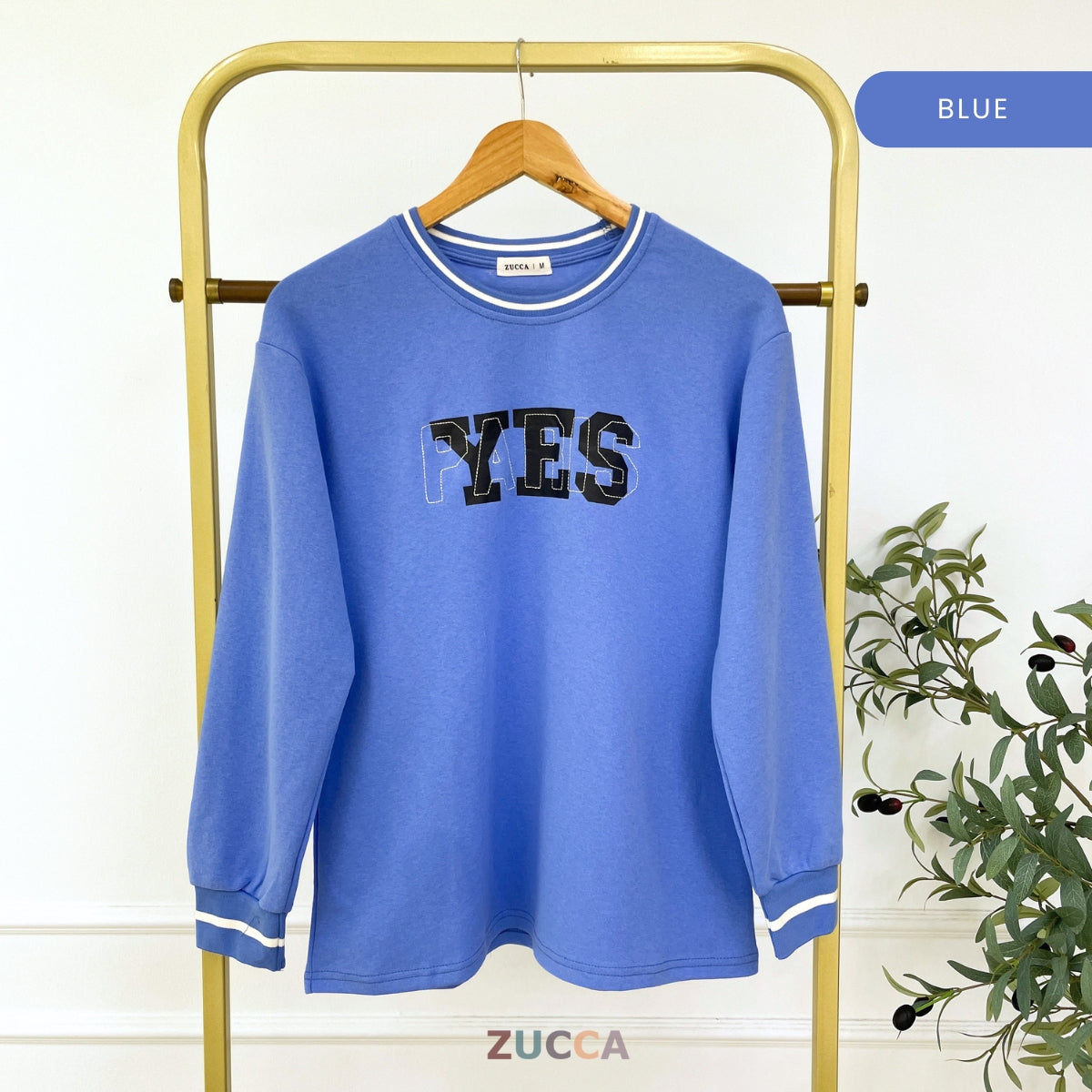 ZUCCA RYLA GRAPHIC SPORTY MODEST LONG SLEEVE TOP - MA026B