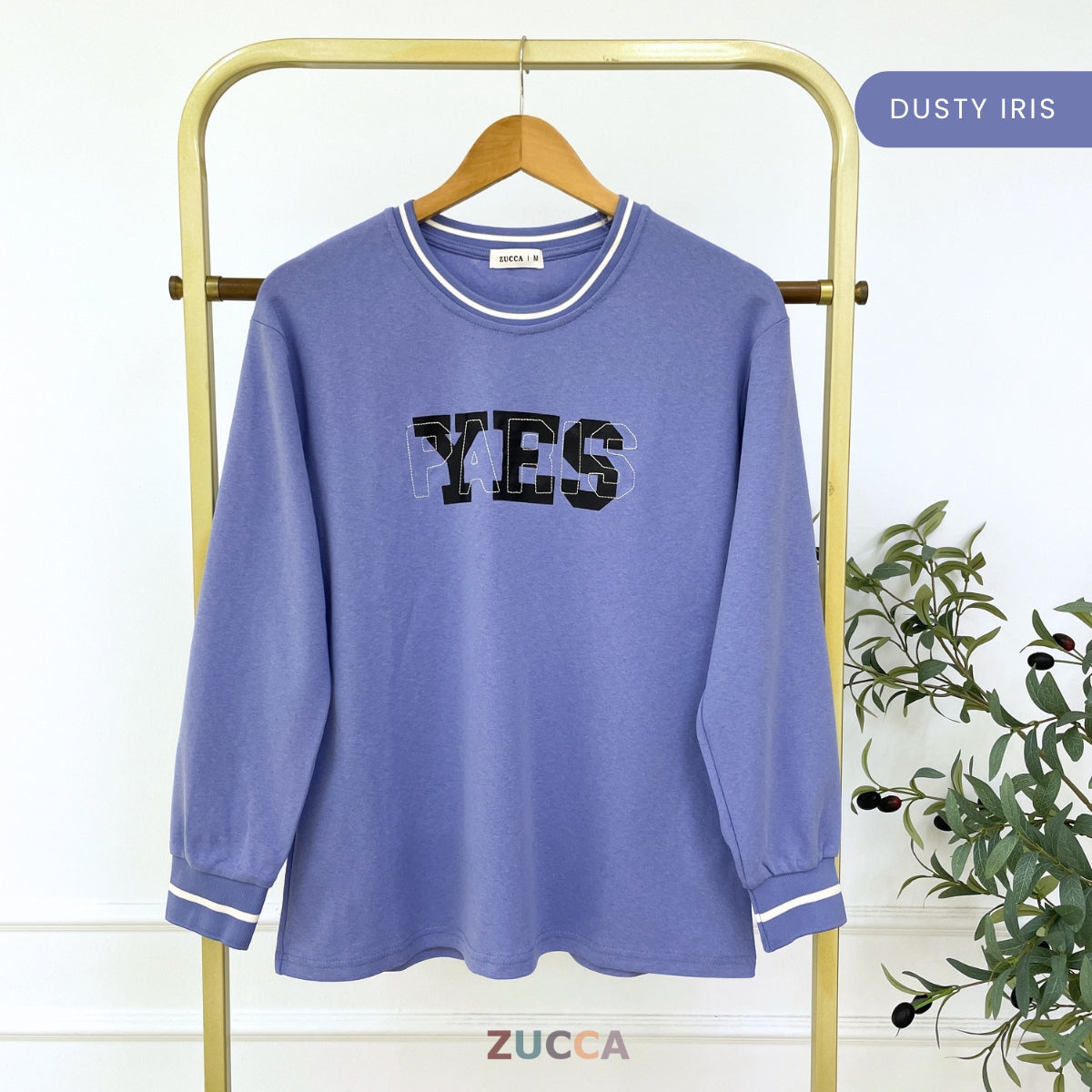 ZUCCA RYLA GRAPHIC SPORTY MODEST LONG SLEEVE TOP - MA026B