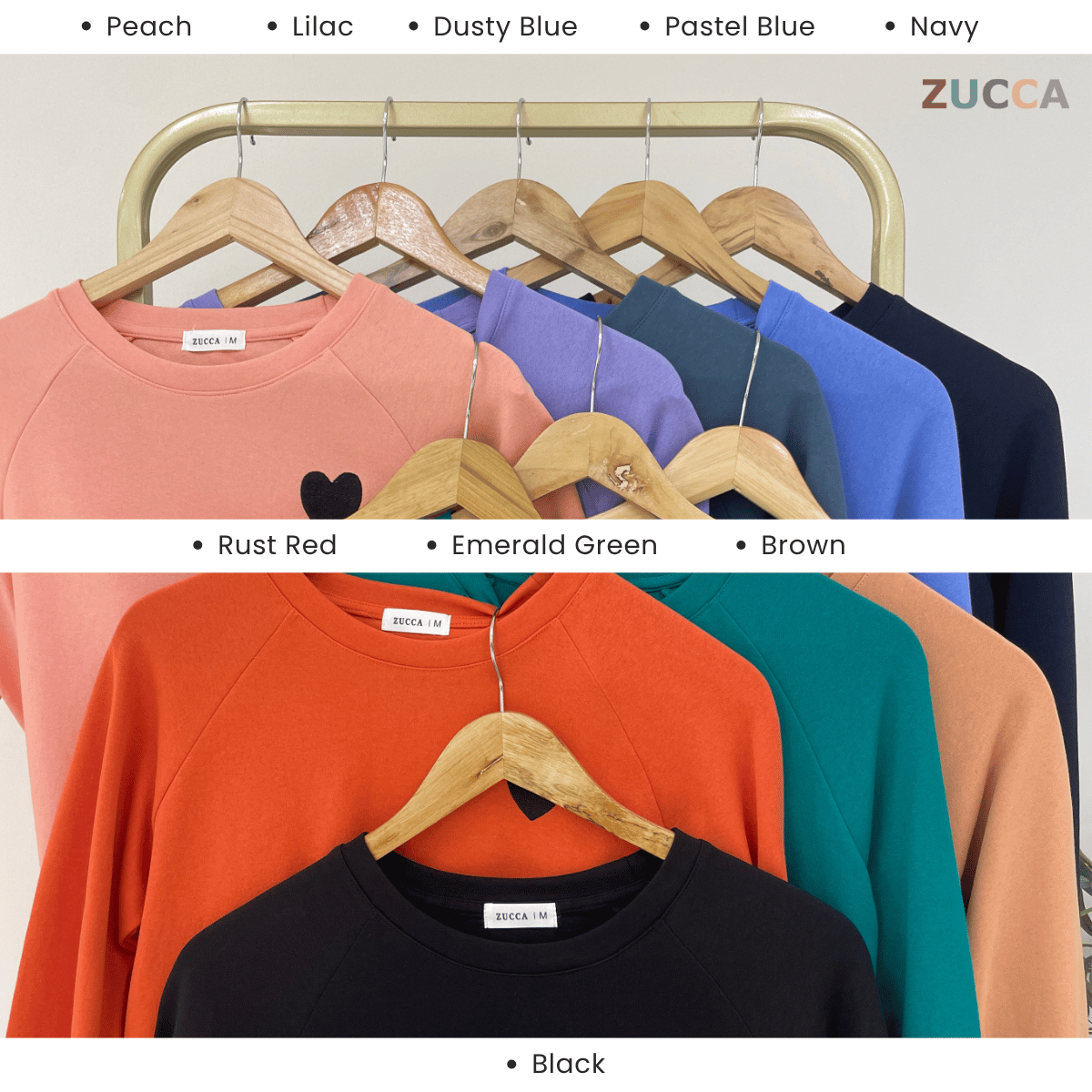 ZUCCA ZARINA PULLOVER SWEATSHIRT SULAM HATI - MA037 WOMEN SWEATSHIRT