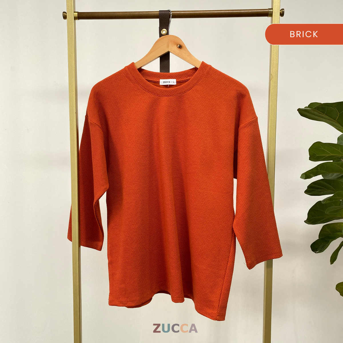 ZUCCA AISHAH TEXTURED KNIT OVERSIZED SHIRT - MA041