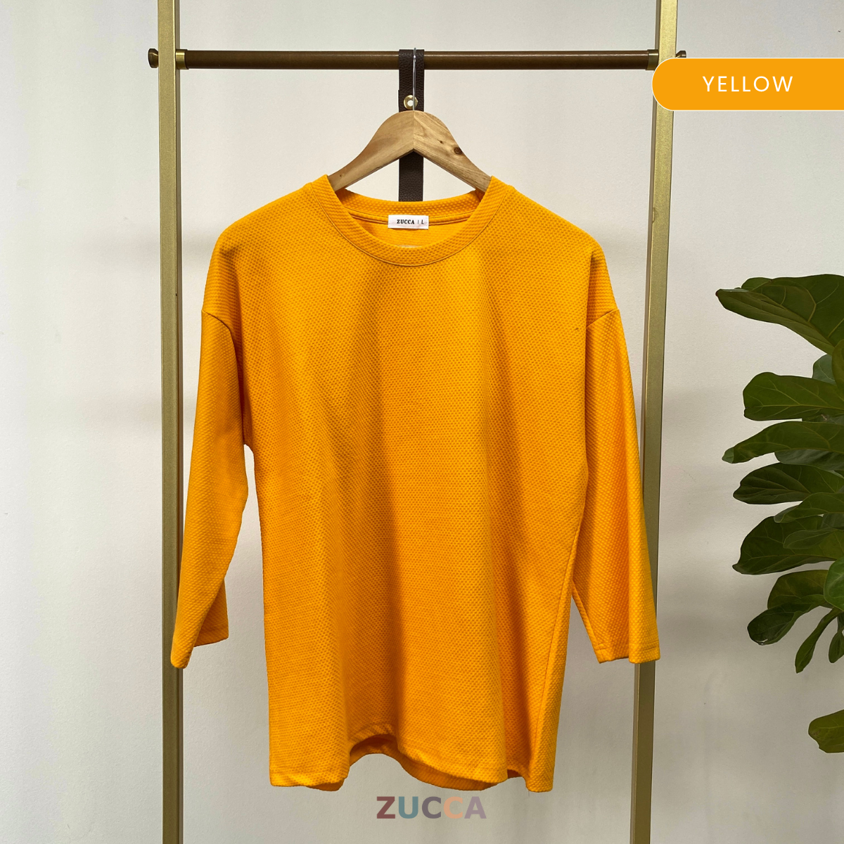 ZUCCA AISHAH TEXTURED KNIT OVERSIZED SHIRT - MA041