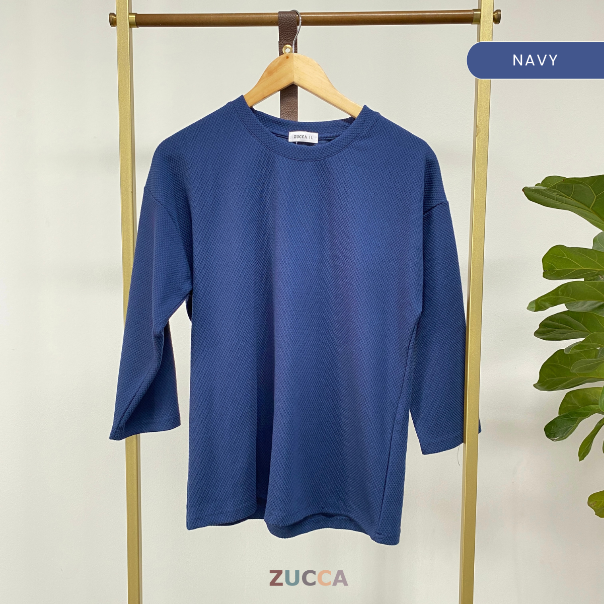ZUCCA AISHAH TEXTURED KNIT OVERSIZED SHIRT - MA041