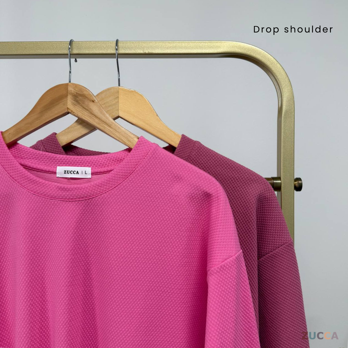 ZUCCA AISHAH TEXTURED KNIT OVERSIZED SHIRT - MA041