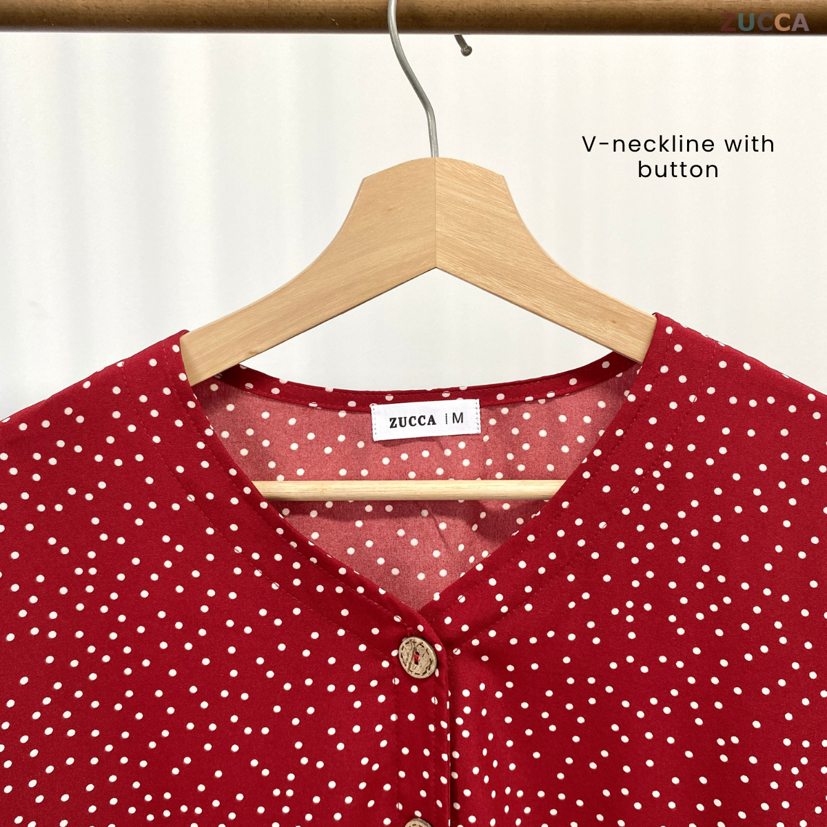 ZUCCA HANINA PRINTED WOMEN BLOUSE - MA042 BAJU WANITA