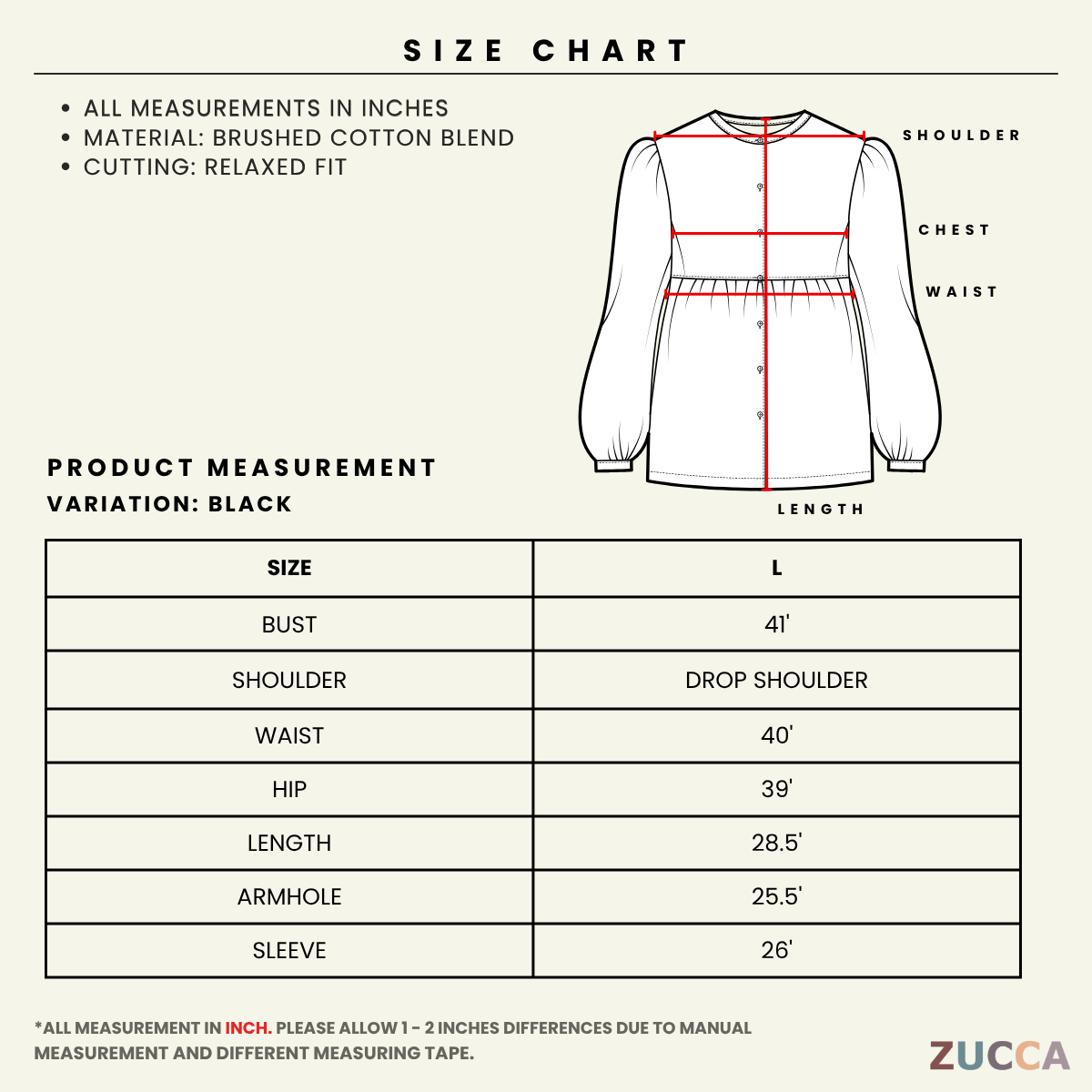 ZUCCA MELANIE KEMEJA GRAFIK KASUAL - MA054