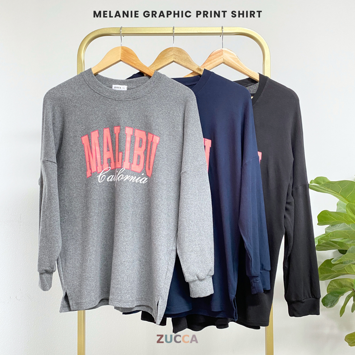 ZUCCA MELANIE KEMEJA GRAFIK KASUAL - MA054