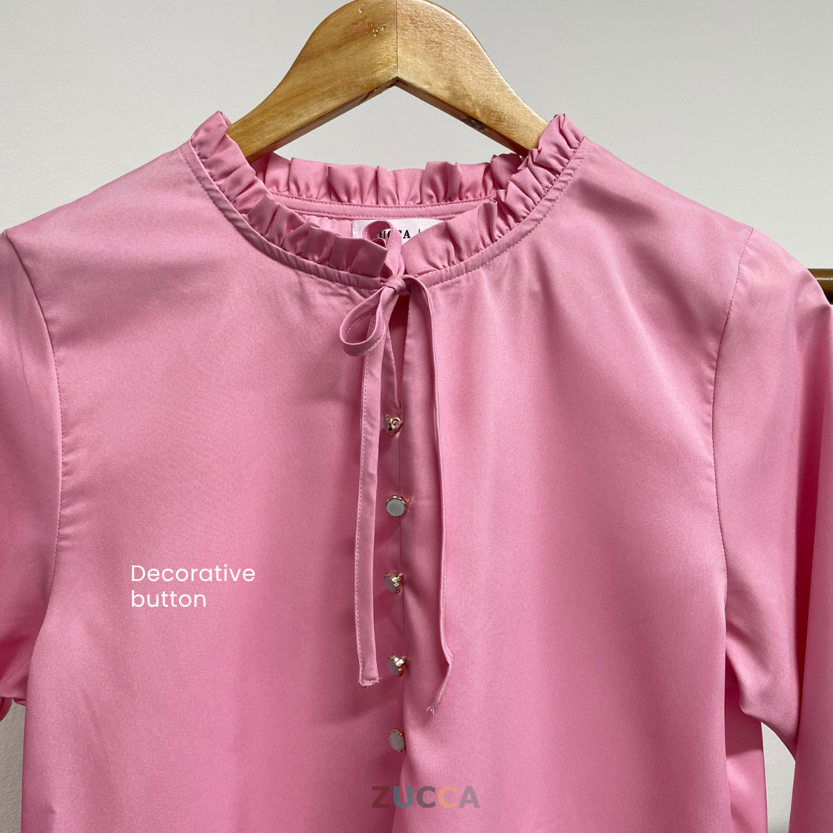 ZUCCA NINIA BLOUS LEHER BERLIPAT TRENDY - MA001