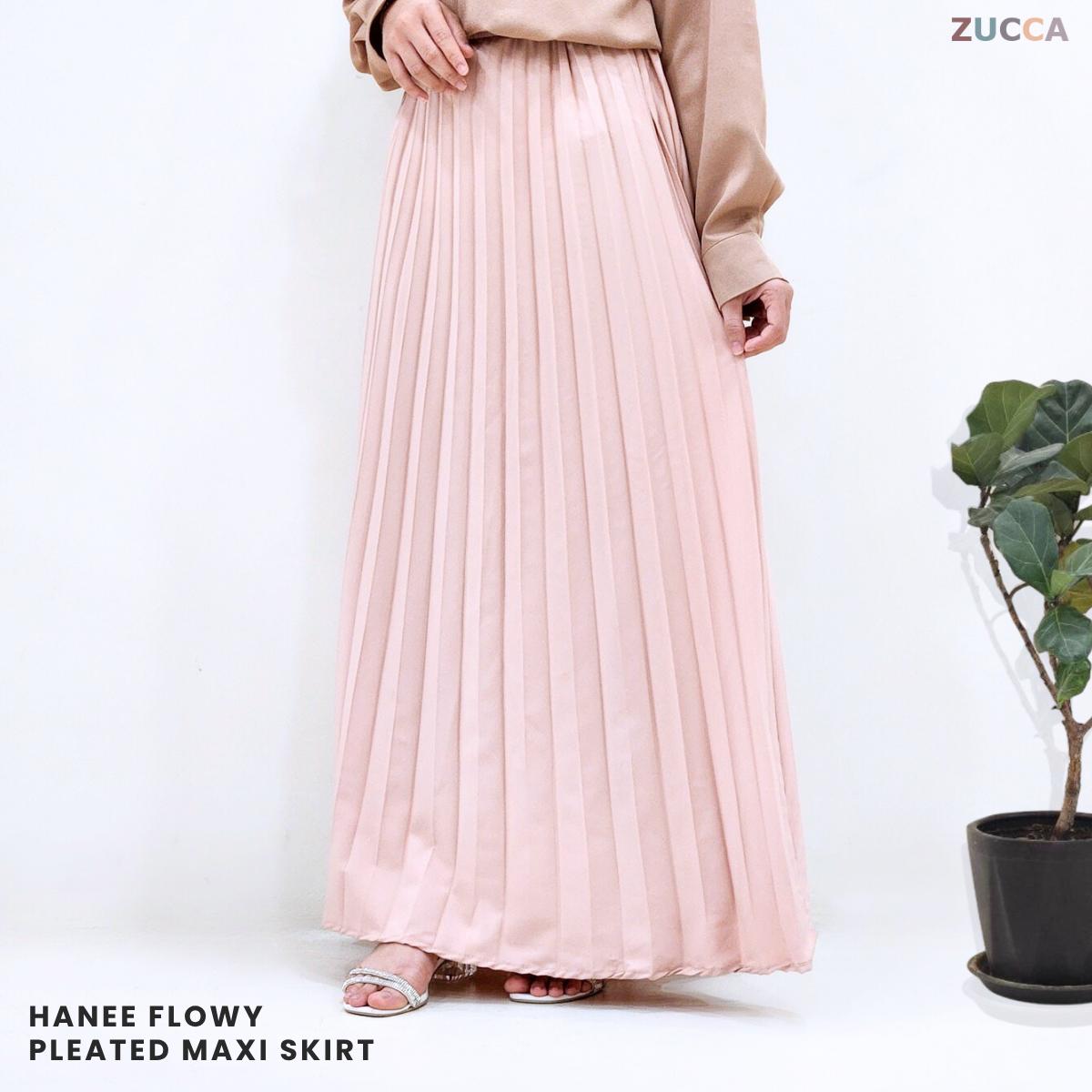 ZUCCA HANEE FLOWY PLEATED MAXI SKIRT - MA061