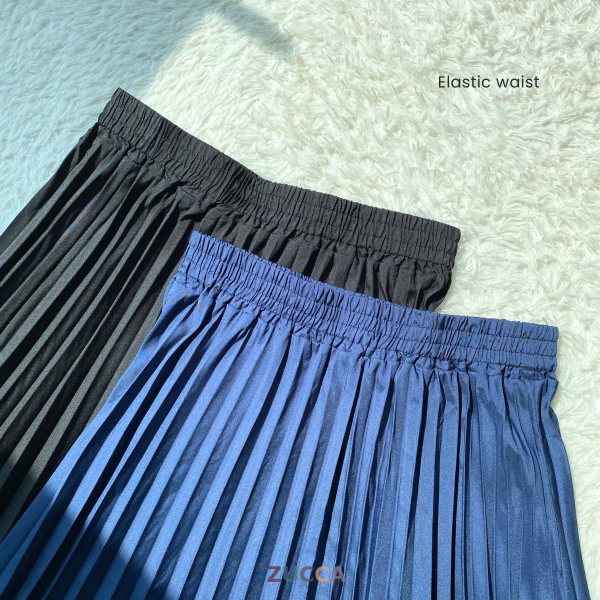 ZUCCA HANEE FLOWY PLEATED MAXI SKIRT - MA061