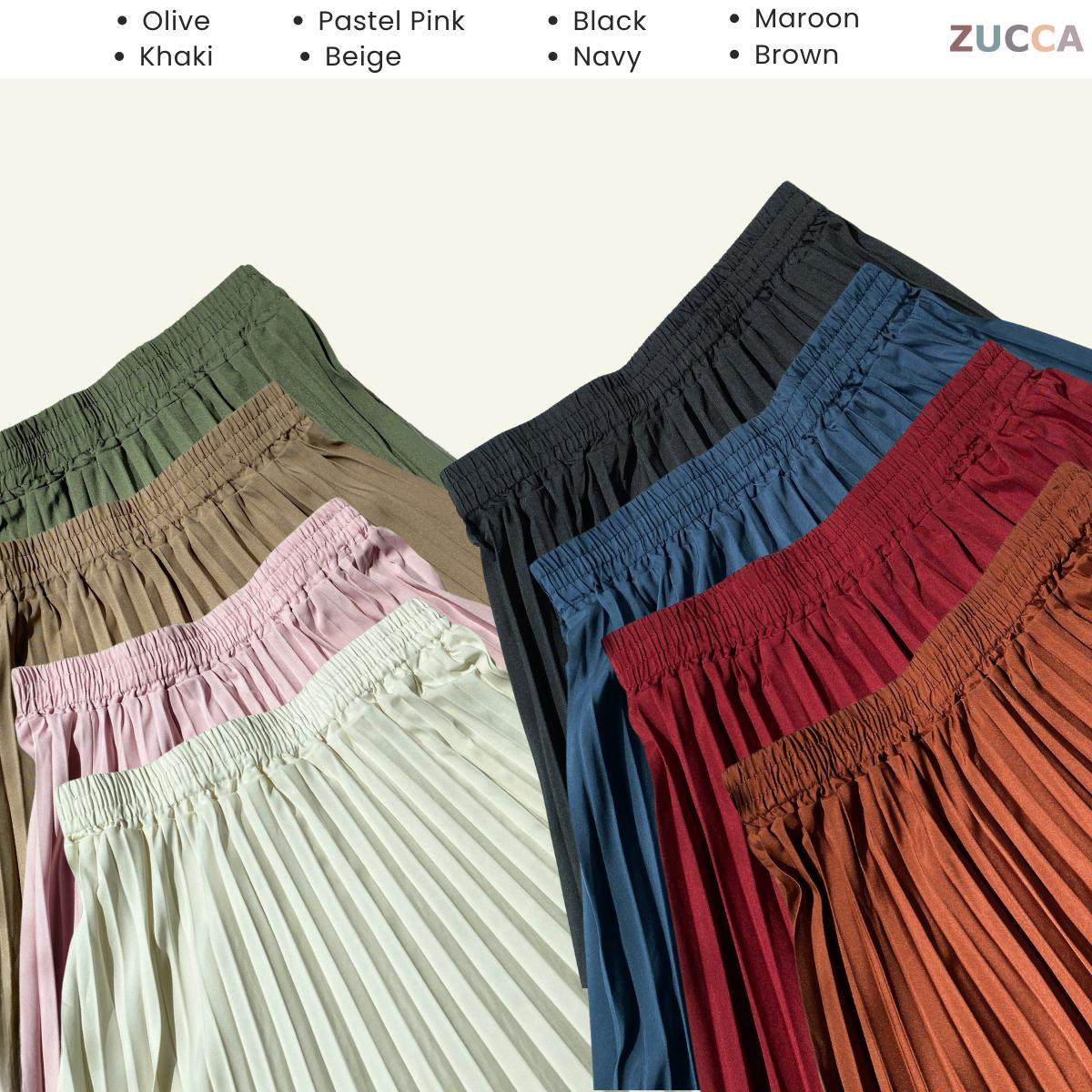 ZUCCA HANEE FLOWY PLEATED MAXI SKIRT - MA061