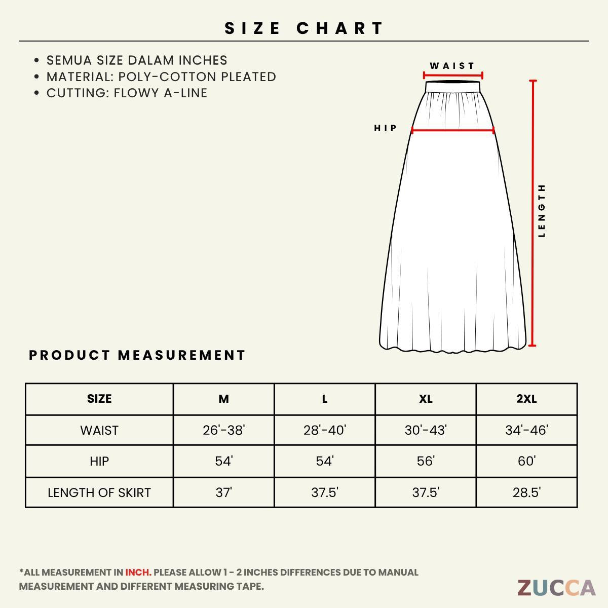 ZUCCA HANEE FLOWY PLEATED MAXI SKIRT - MA061