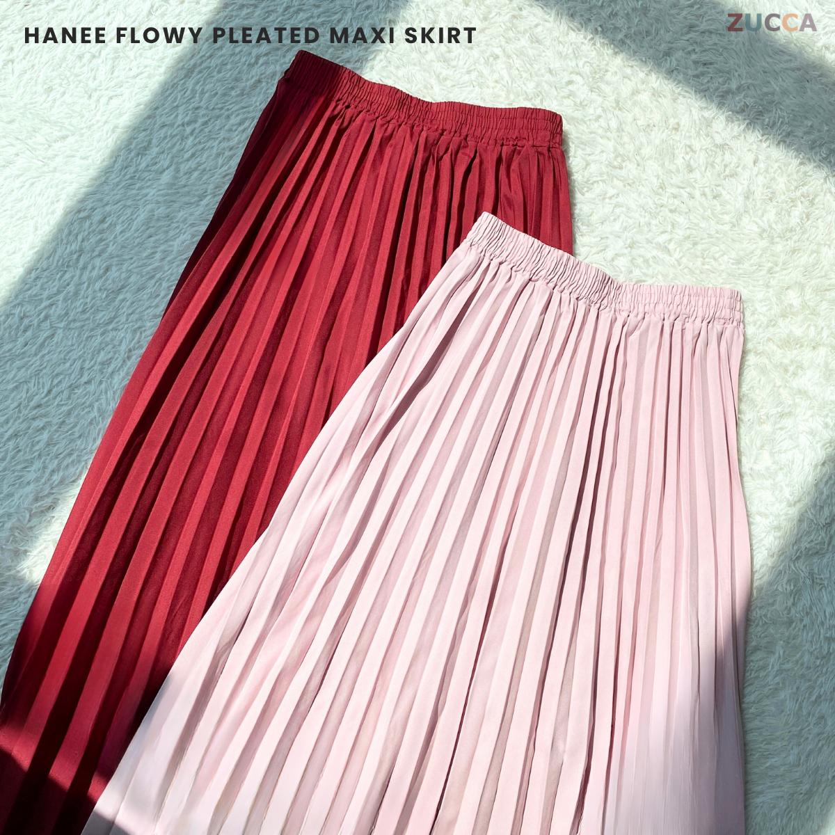 ZUCCA HANEE FLOWY PLEATED MAXI SKIRT - MA061