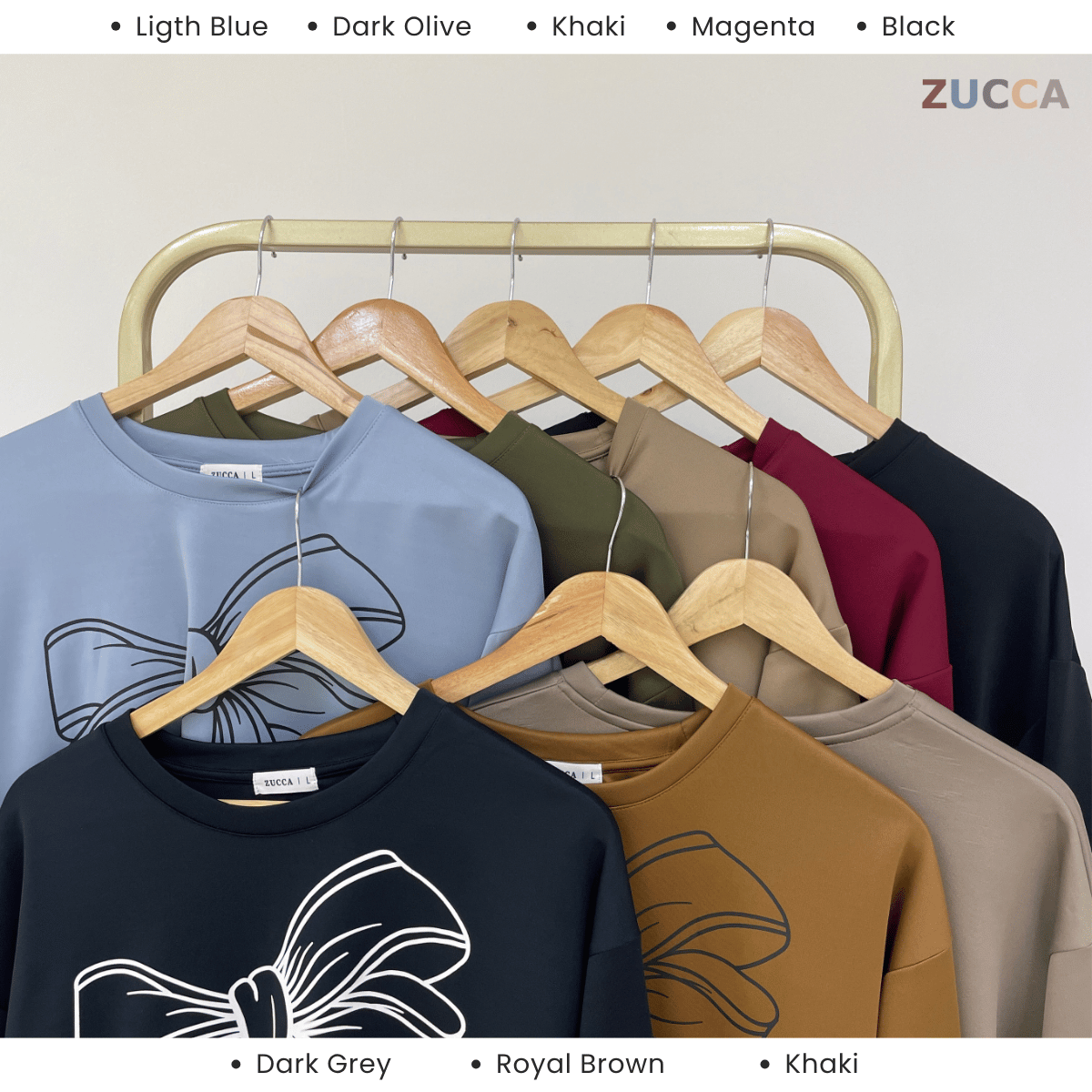ZUCCA MONICA KEMEJA KASUAL BERCORAK REBEN - MA070