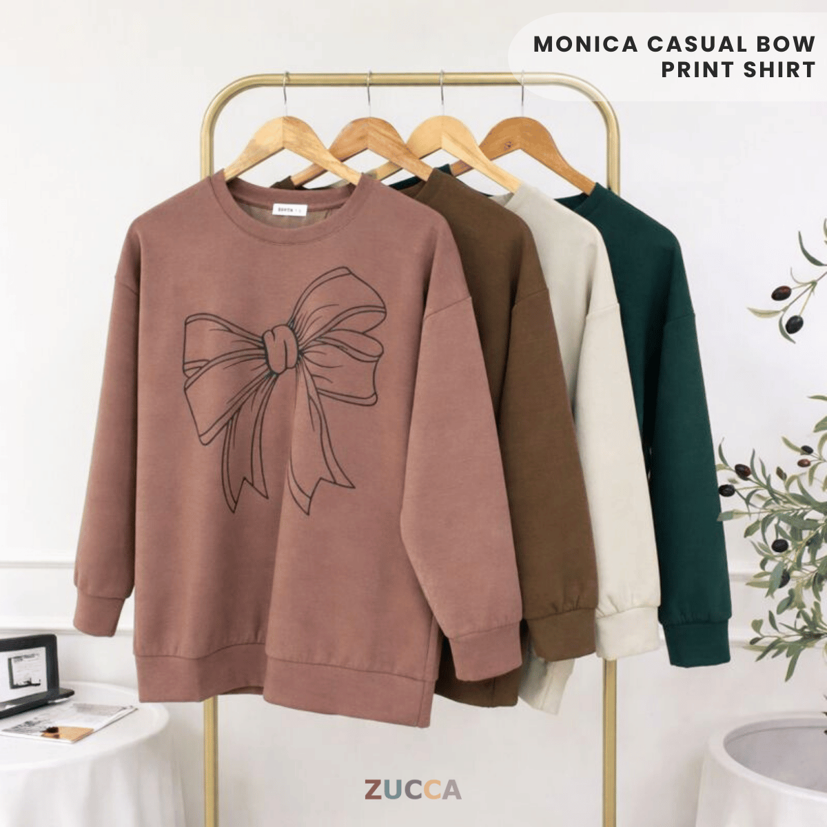 ZUCCA MONICA KEMEJA KASUAL BERCORAK REBEN - MA070