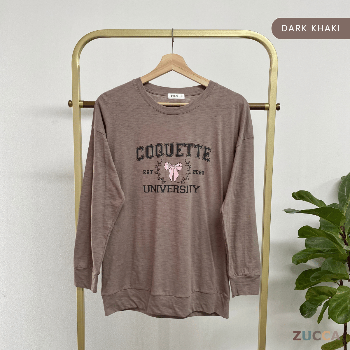 ZUCCA CHIKI CASUALWEAR PRINTED SHIRT- MA073  BAJU WANITA Long Sleeve