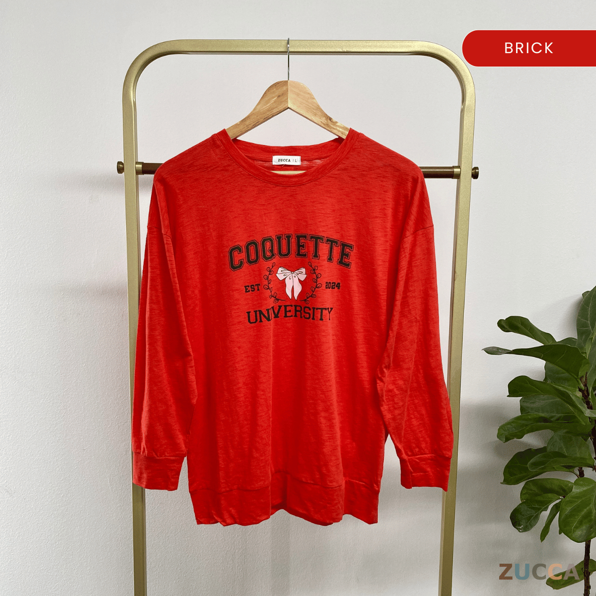 ZUCCA CHIKI CASUALWEAR PRINTED SHIRT- MA073  BAJU WANITA Long Sleeve