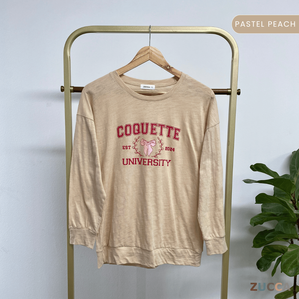 ZUCCA CHIKI CASUALWEAR PRINTED SHIRT- MA073  BAJU WANITA Long Sleeve