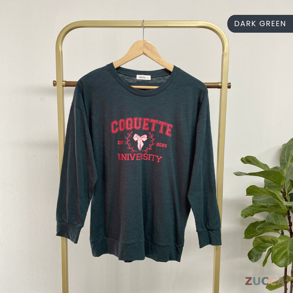 ZUCCA CHIKI CASUALWEAR PRINTED SHIRT- MA073  BAJU WANITA Long Sleeve