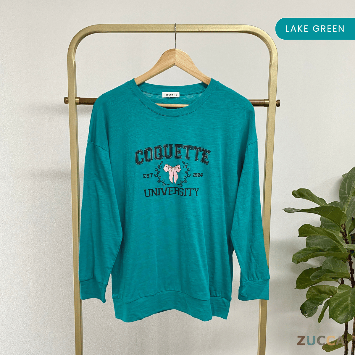 ZUCCA CHIKI CASUALWEAR PRINTED SHIRT- MA073  BAJU WANITA Long Sleeve