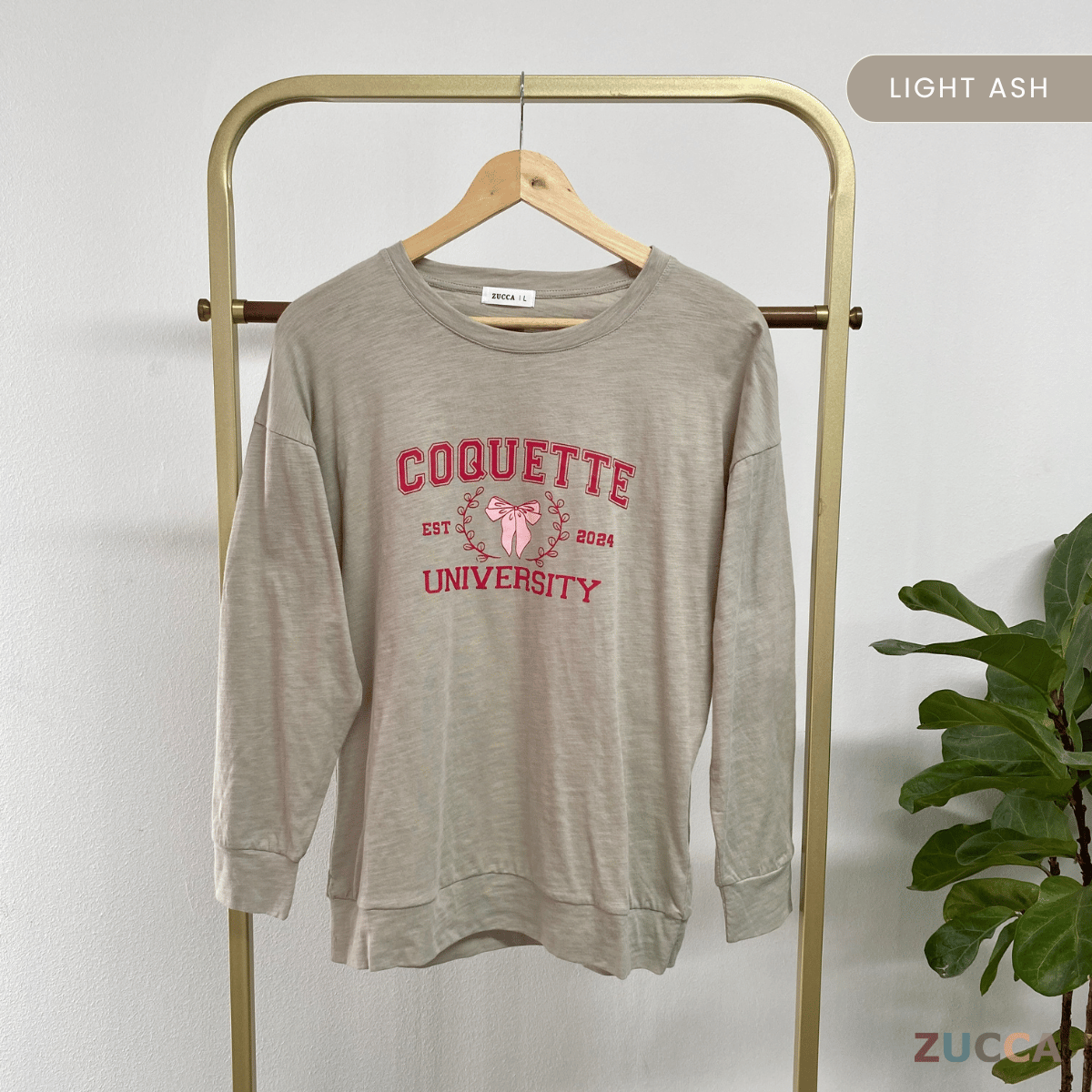 ZUCCA CHIKI CASUALWEAR PRINTED SHIRT- MA073  BAJU WANITA Long Sleeve