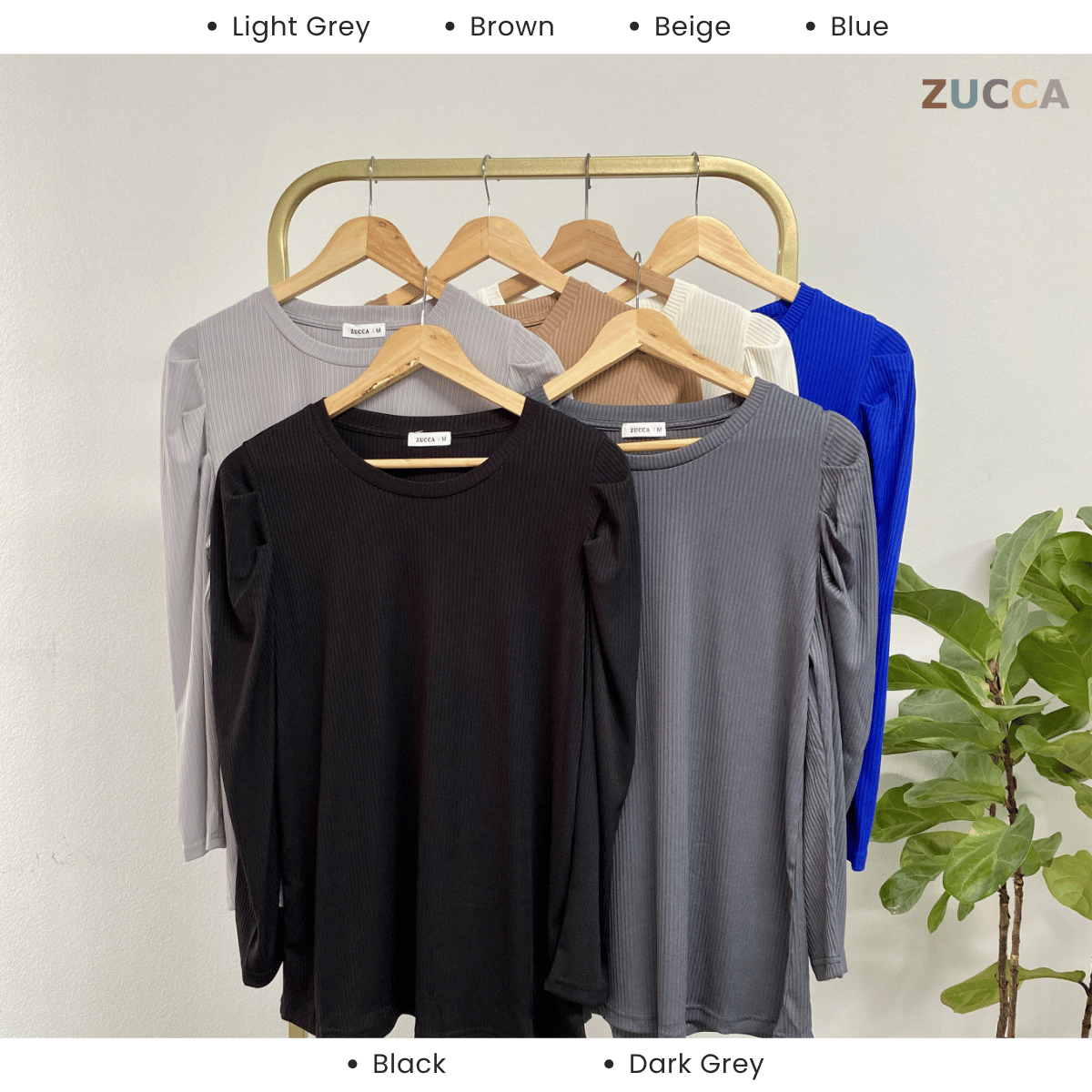 ZUCCA BONNIE PUFF COMFY BLOUSE - MA075 Baju Wanita